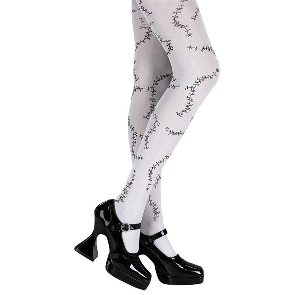 Picture of D|Ceptions Stitched White Pantyhose