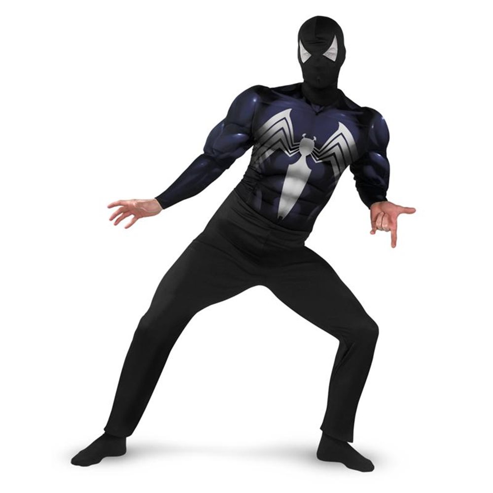 Picture of Black-Suited Spider-Man Classic Muscle Adult Costume