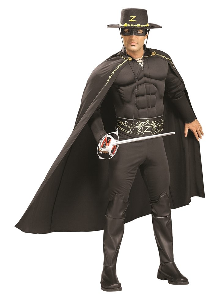 Picture of Zorro Deluxe Muscle Adult Mens Costume