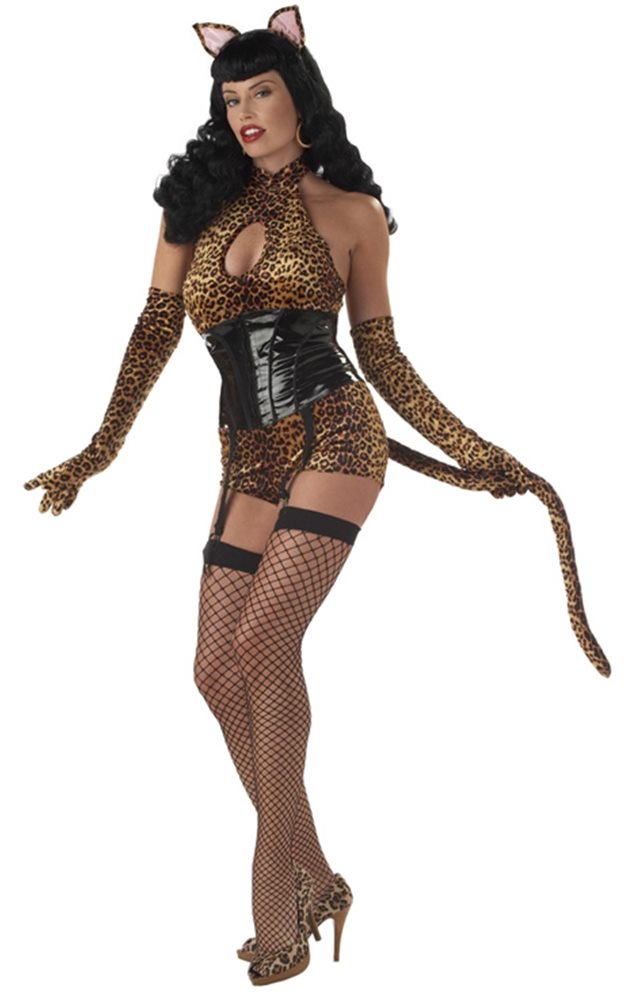 Picture of Bettie Page with Cat Tail Adult Costume