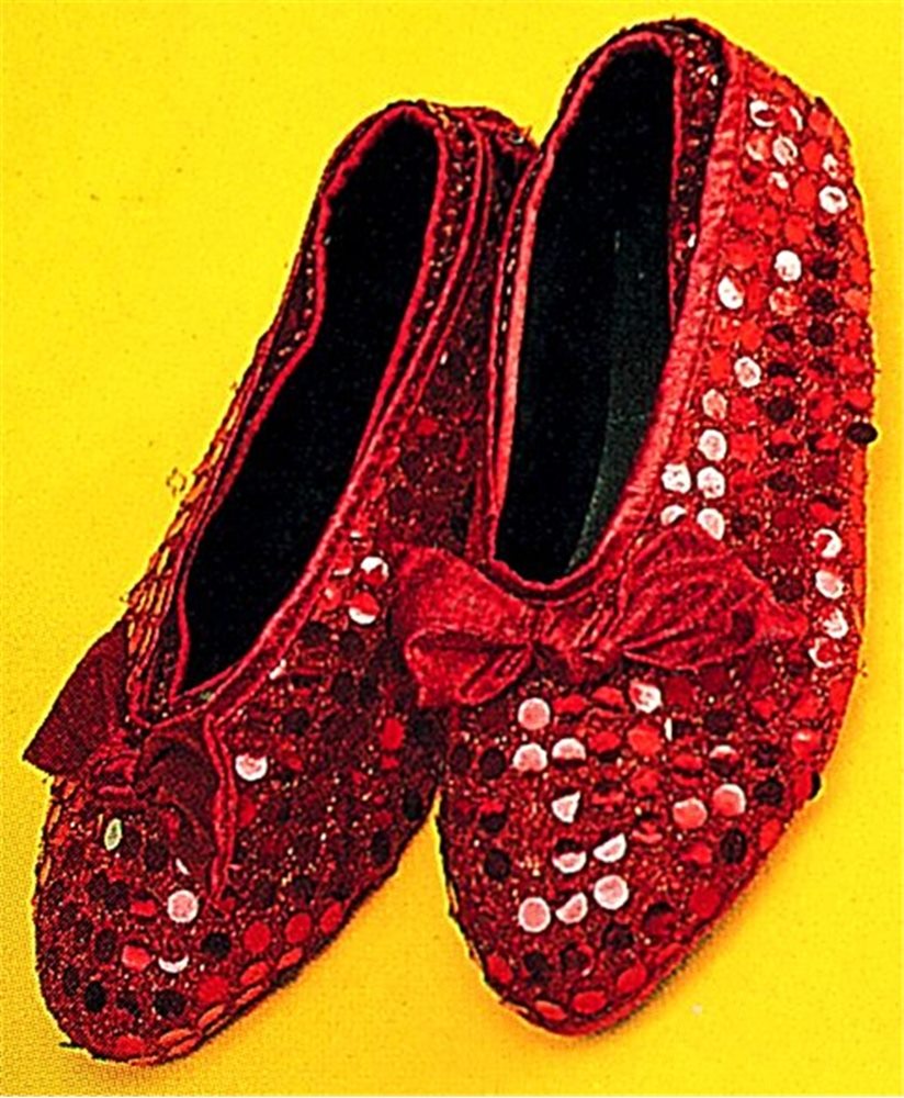 Picture of Red Sequin Shoe Cover Adult