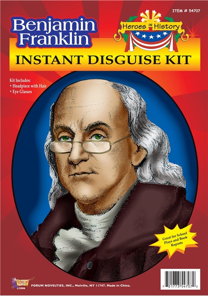 Picture of Benjamin Franklin Instant Disguise Kit