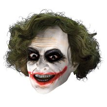 Picture of Joker Mask 3/4 Vinyl Mask with Hair