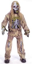 Picture of Skeleton Zombie Child Costume with Pants