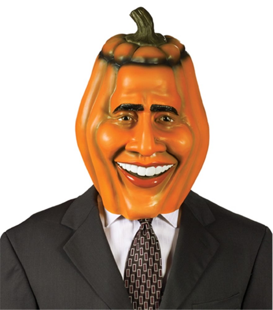 Picture of Pumpkin Head Obama Mask