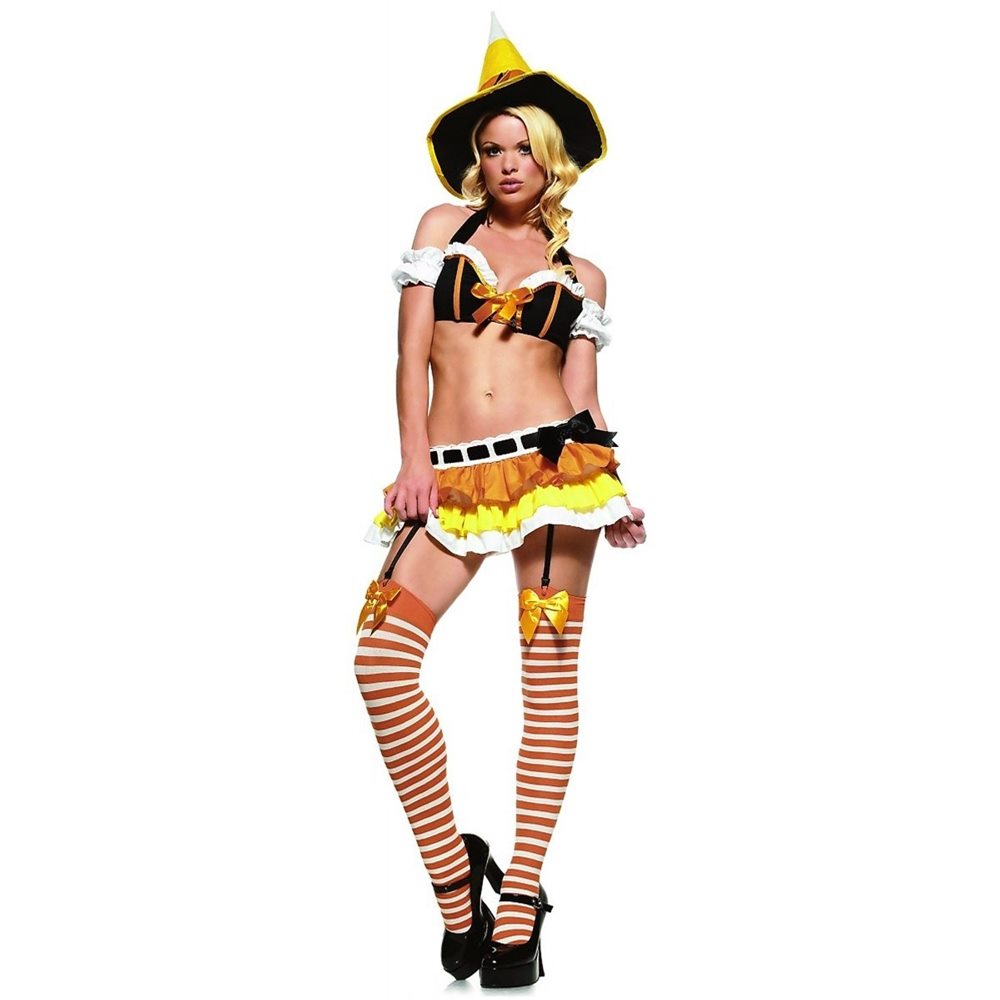 Picture of Sexy Kandy Korn 4pc Witch Adult Costume