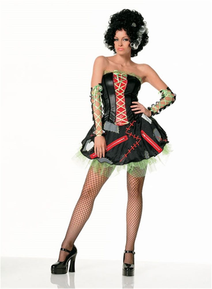 Picture of Bride of Frankenstein Monster 3pc Adult Costume