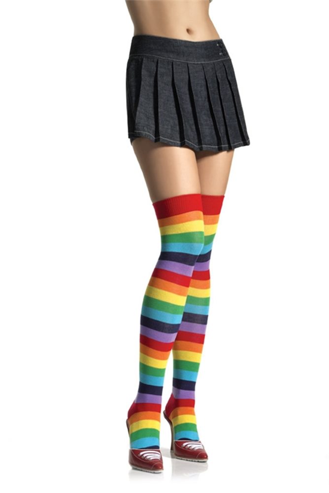 Picture of Rainbow Thigh Highs