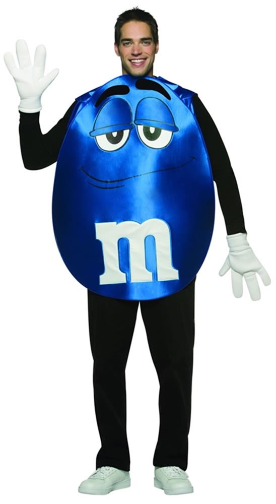 Picture of M&M Poncho Blue Adult Costume