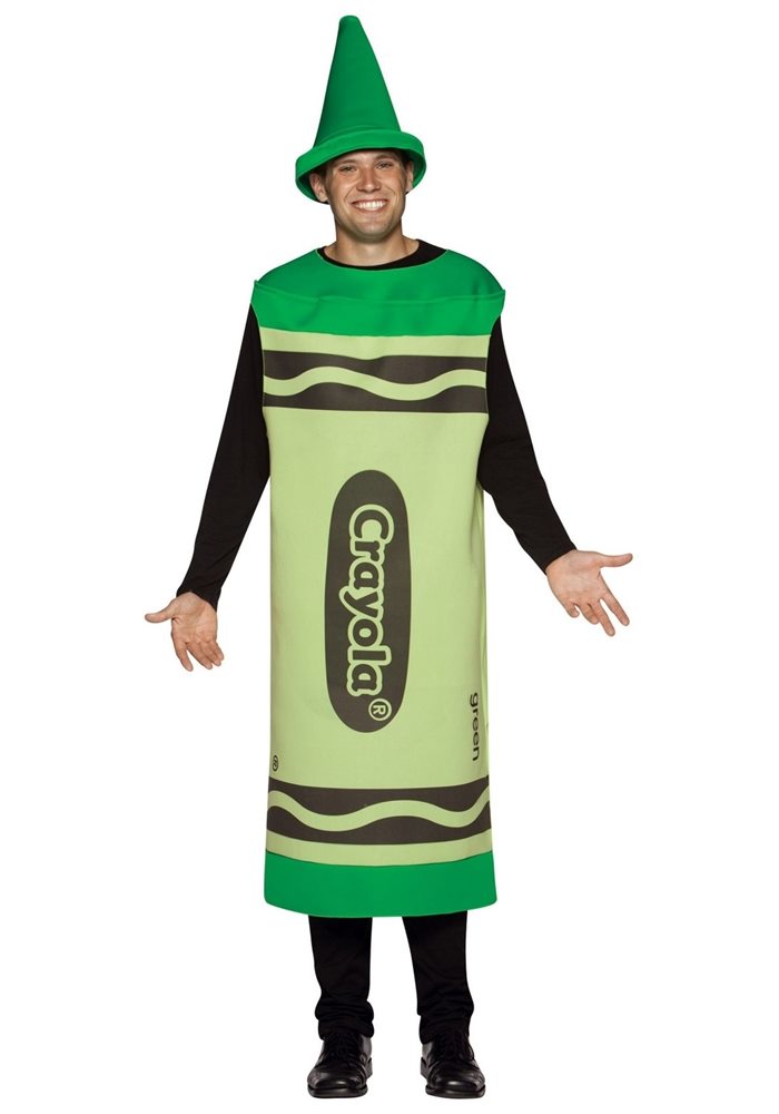 Picture of Crayola Deluxe Green Crayon Adult Unisex Costume