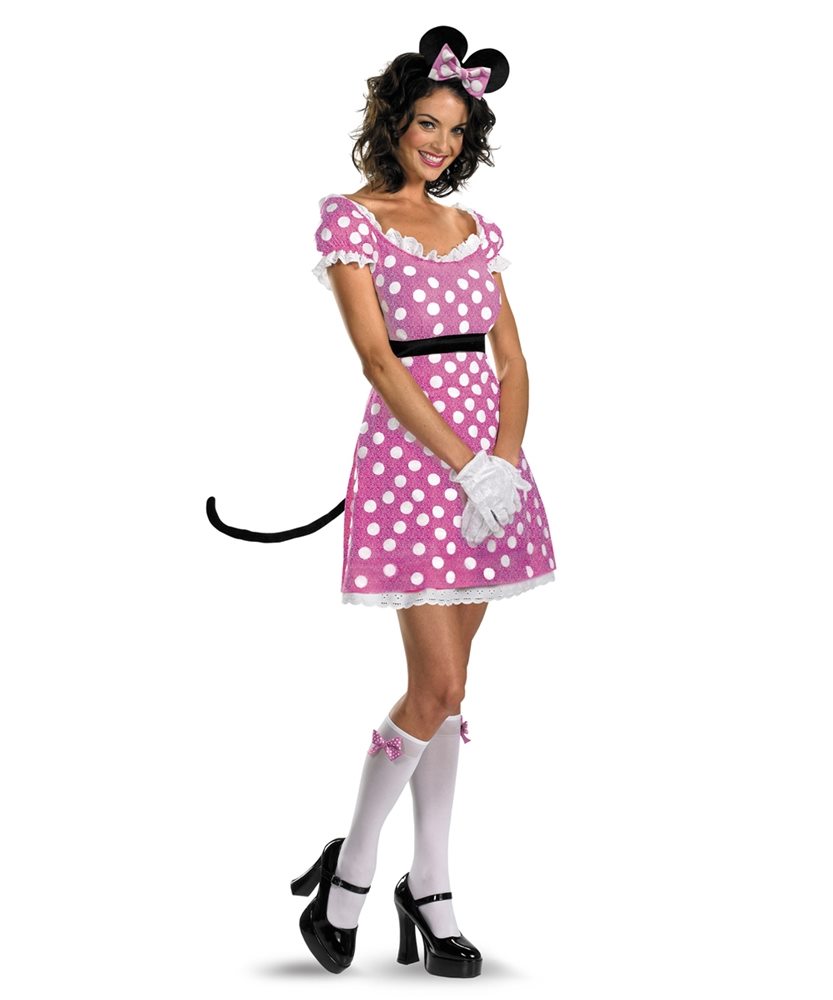 Picture of Sassy Pink Minnie Mouse Adult Womens Costume