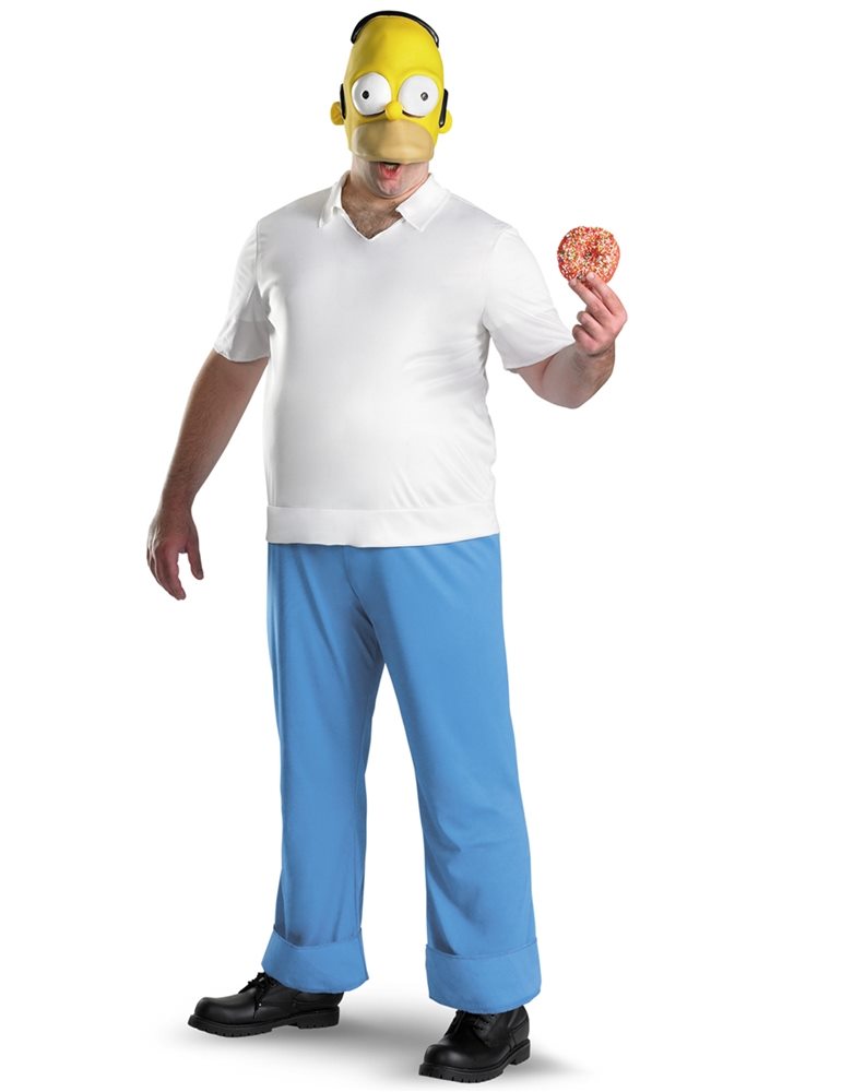 Picture of Homer Simpson Deluxe Adult Mens Costume