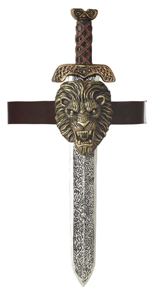 Picture of Roman Sword with Gold Lion Sheath Adult