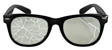 Picture of Broken Lense Black Glasses