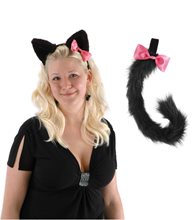 Picture of Cute Kitty Ears and Tail Set Black