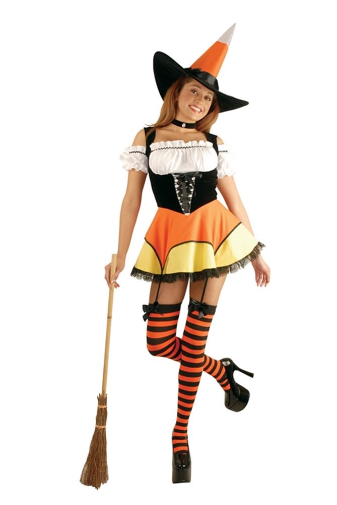 Picture of Candy Corn Witch Adult Costume