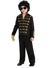 Picture of Michael Jackson Red/Black Military Jacket Child Costume