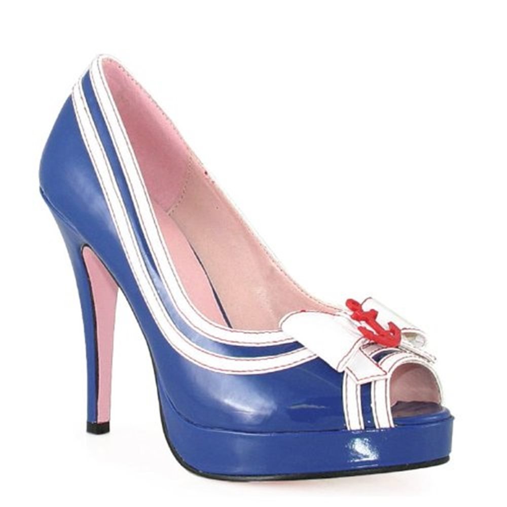 Picture of 4" Sailor Peep Toe with Anchor Heels