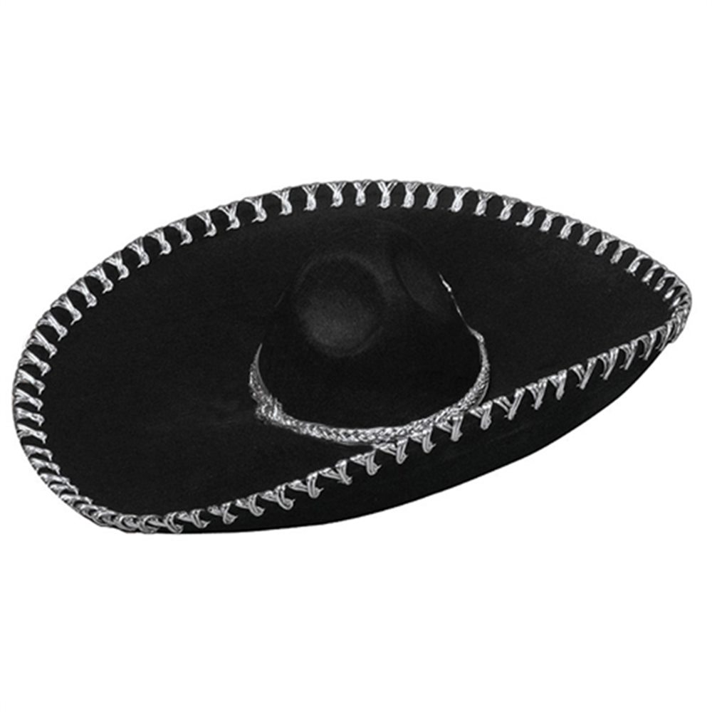 Picture of Black Oversized Sombrero Hat
