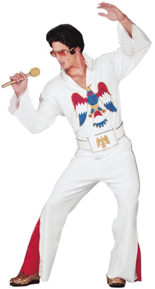 Picture of Elvis White Jumpsuit Adult Costume