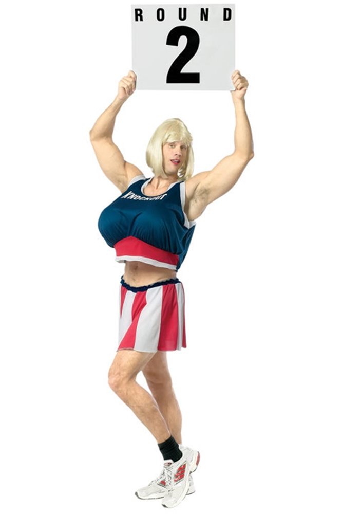 Halloweeen Club Costume Superstore. Ring Girl (Guy) Adult Costume