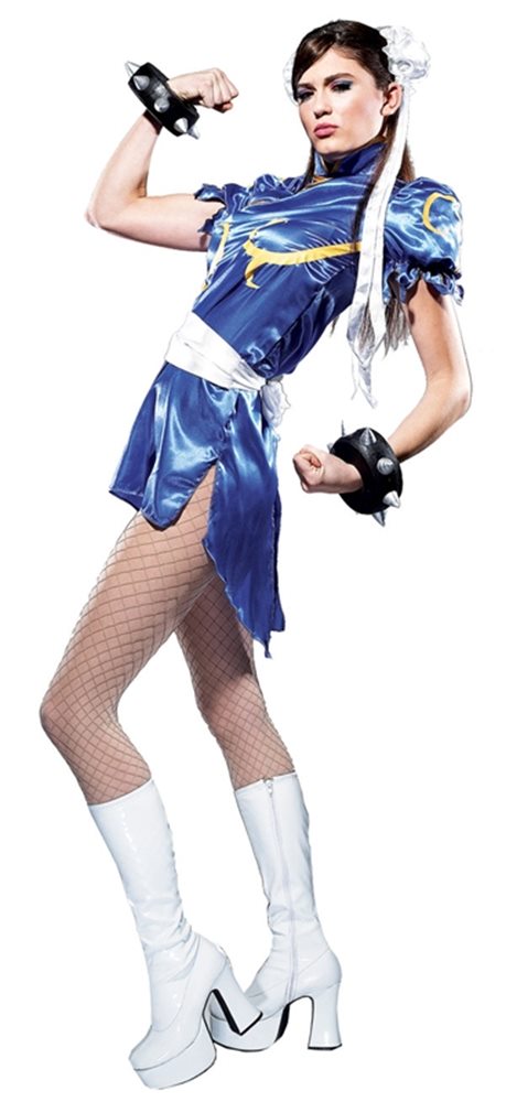 Halloweeen Club Costume Superstore. Street Fighter Chun Li Adult Womens  Costume