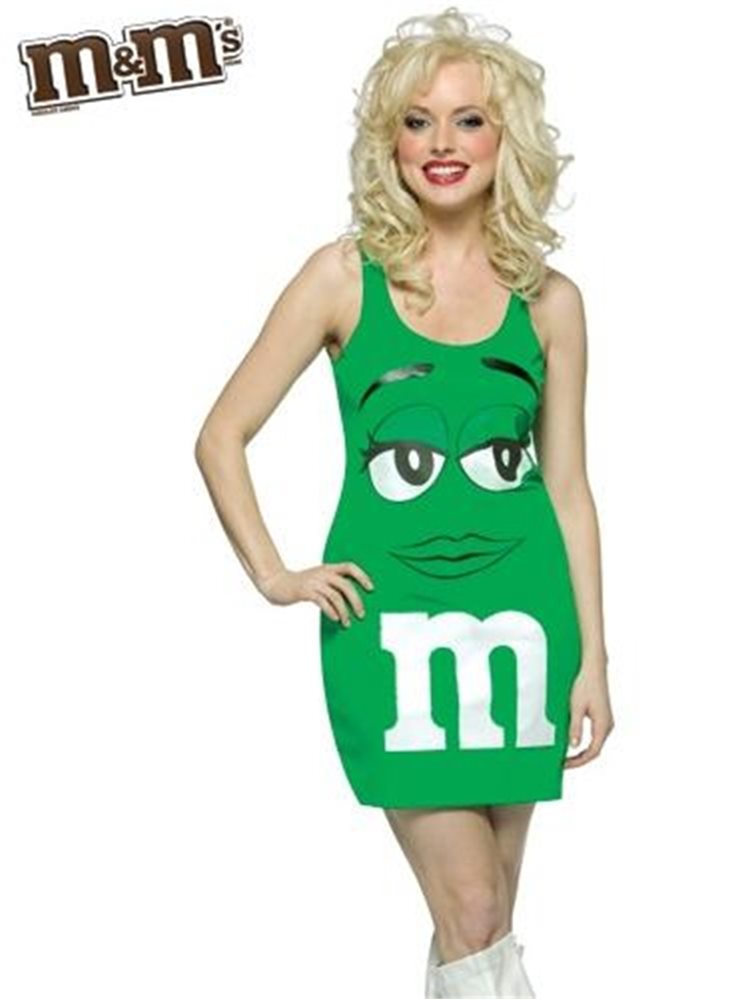 Picture of M&M Green Dress Adult Costume