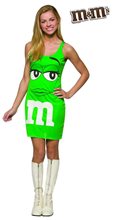 Picture of M&M Green Dress Teen Costume