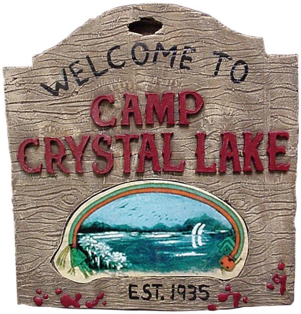 Picture of Camp Crystal Lake Sign