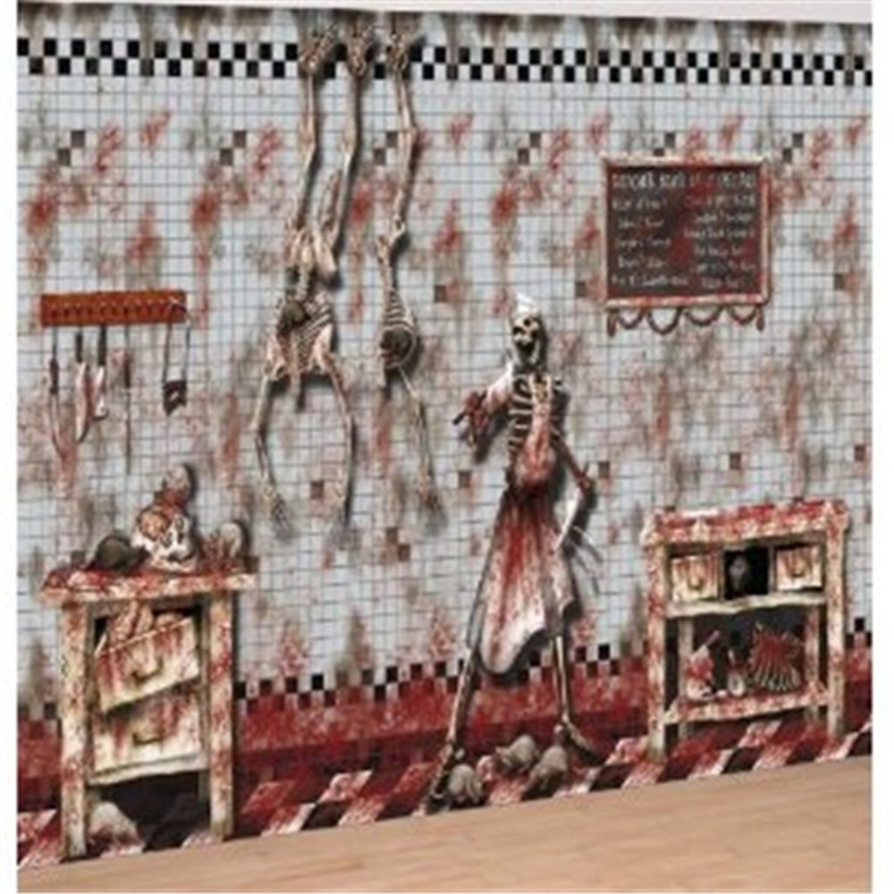 Picture of Chop Shop Bloody Scene Setter Decoration Kit
