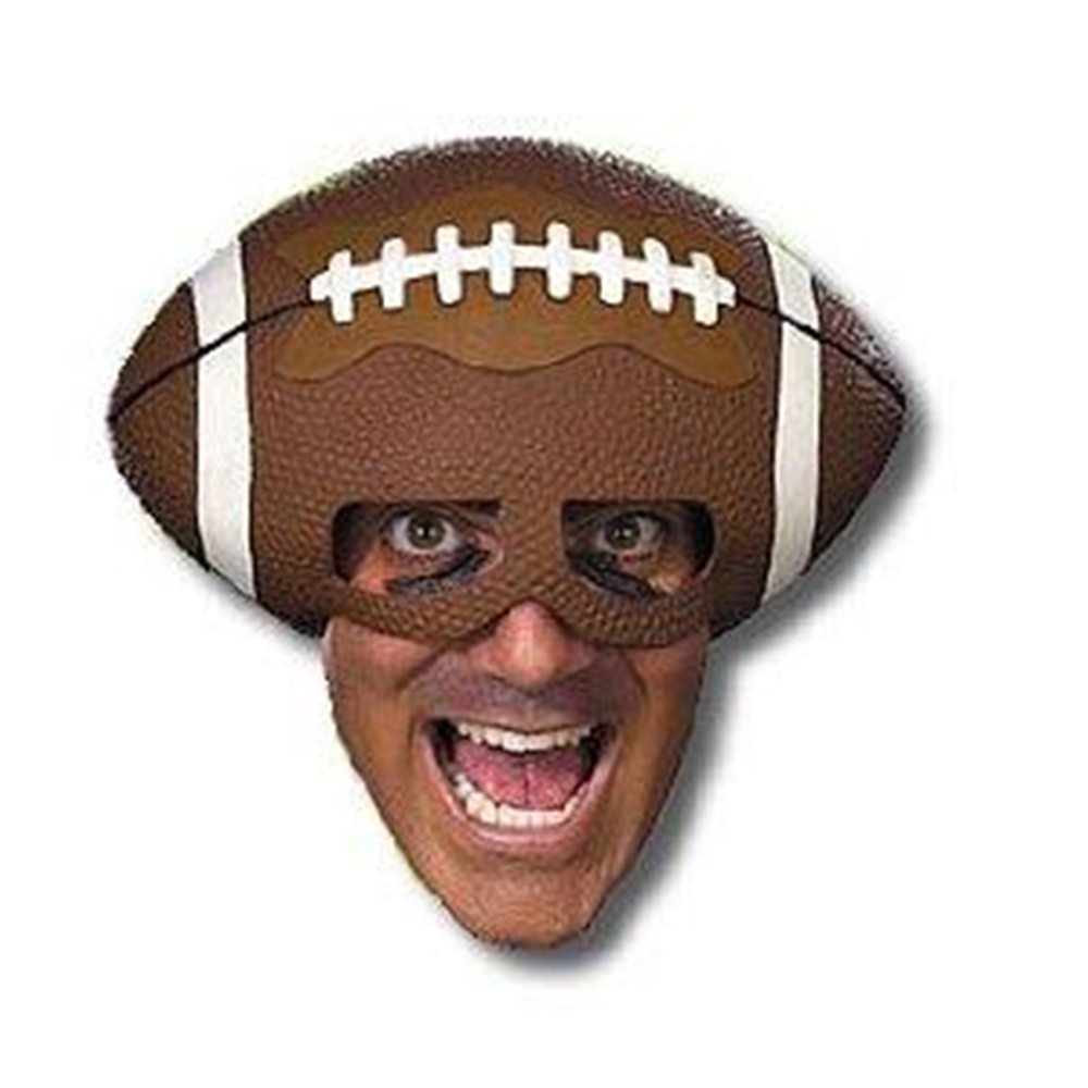 Picture of Deluxe Football Fanatic Adult Half Mask