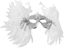 Picture of Snowflake Feather Masquerade Mask