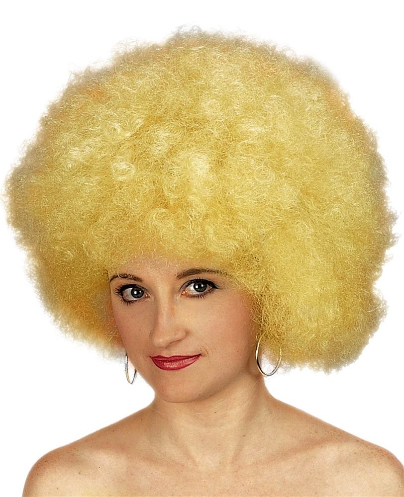 Picture of Blonde Jumbo Afro Adult Wig