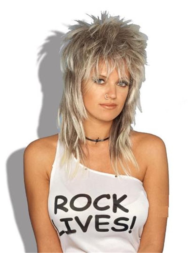 Picture of Blonde Unisex Rocker Adult Wig