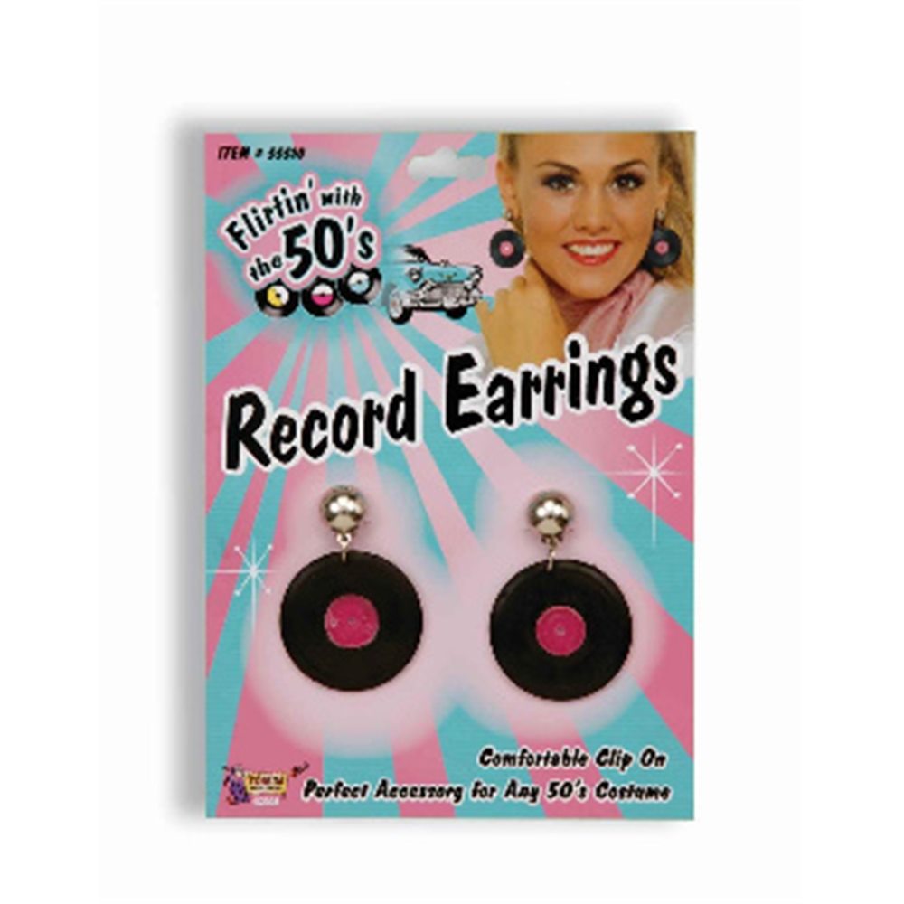 Picture of 50s Record Earrings