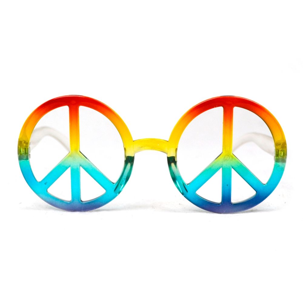 Picture of Rainbow Peace Sign Glasses