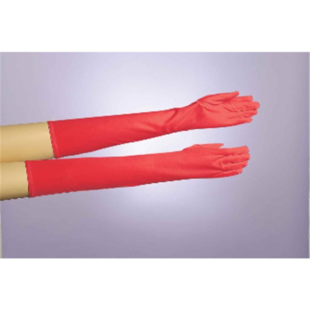 Picture of Long Red Nylon Gloves