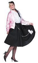 Picture of Deluxe 50s Poodle Skirt Adult Costume