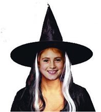 Picture of Deluxe Child Witch Hat With Wig