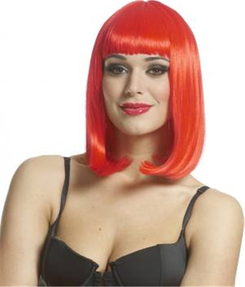 Picture of Neon Red Peggy Sue Wig 