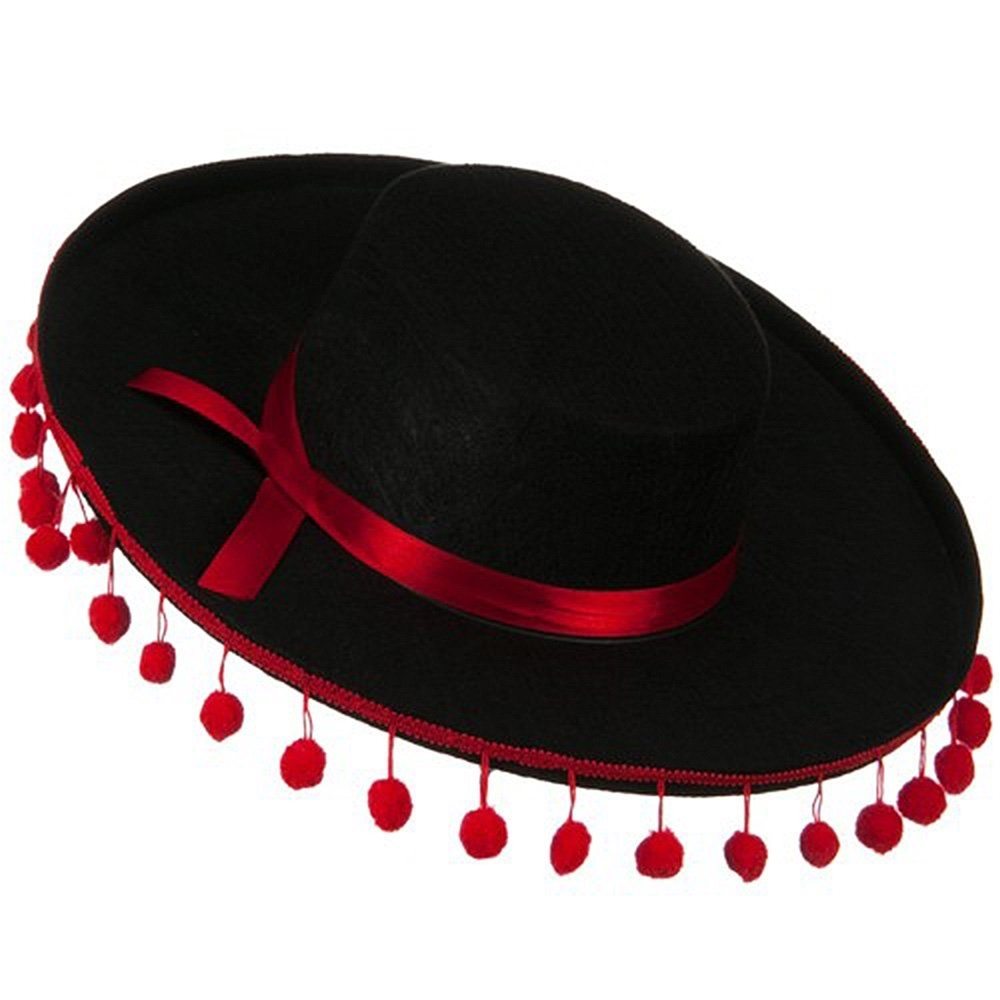 Picture of Spanish Hat with Pom Poms