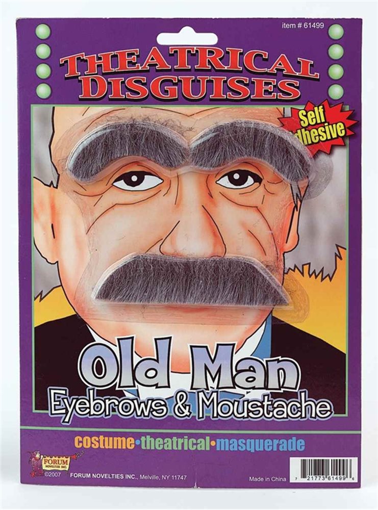 Picture of Old Man Eyebrows and Moustache 