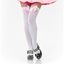 Picture of White Thigh Highs with Pink Bow