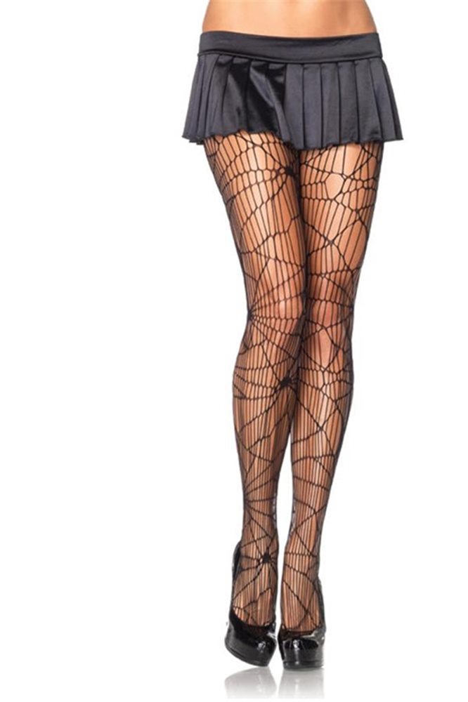 Picture of Black Distressed Net Pantyhose