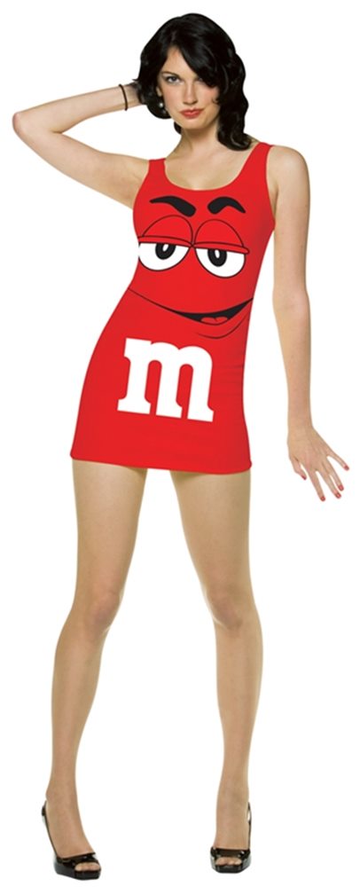 Picture of Red M&M Red Dress Adult Womens Costume