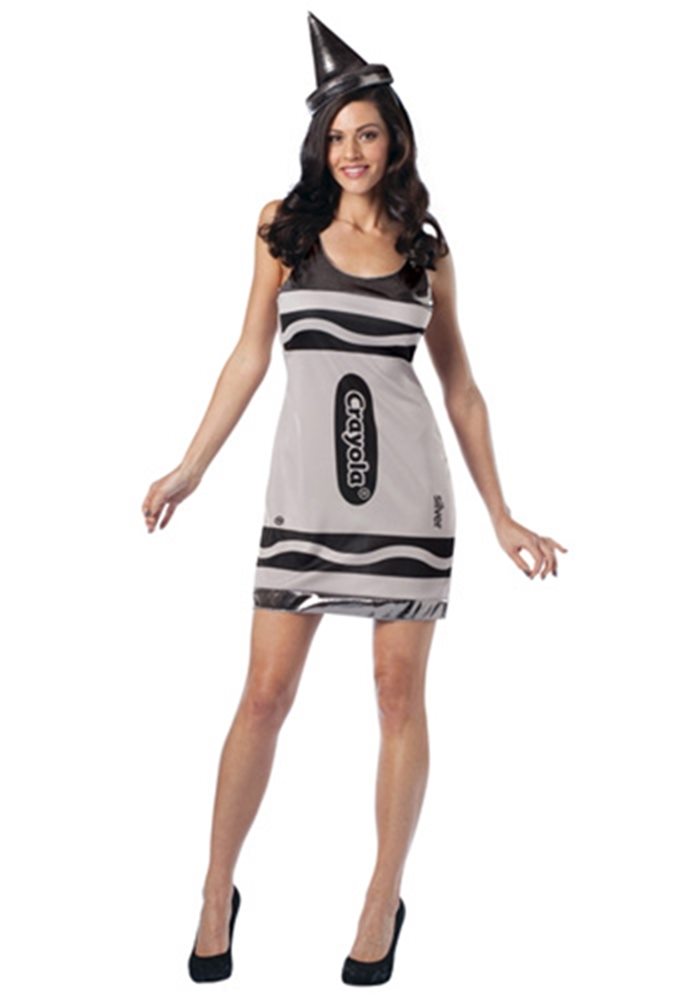 Picture of Silver Crayola Dress Adult Womens Costume