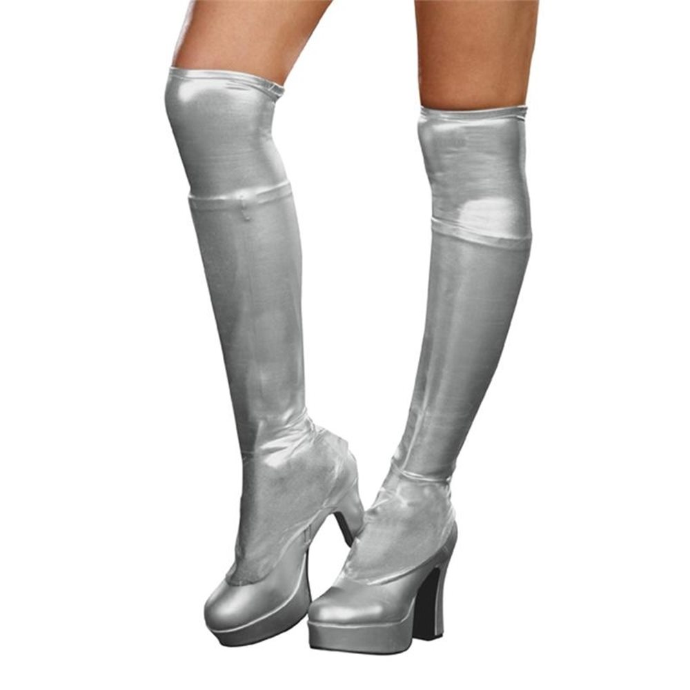 Picture of Silver Metallic Adult Boot Covers