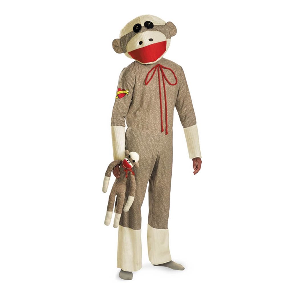 Picture of Sock Monkey Plus Size Adult Unisex Costume