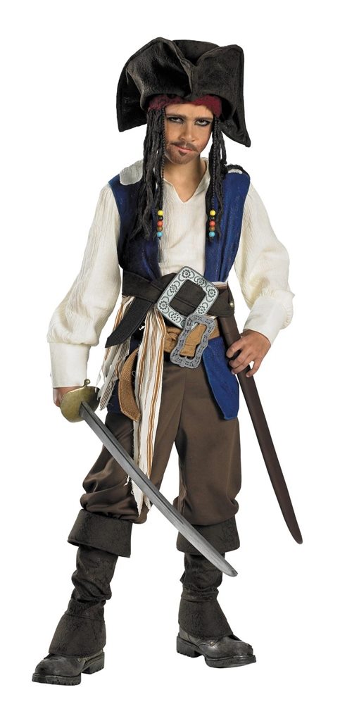Picture of Captain Jack Sparrow Deluxe Child Costume