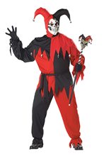 Picture of Deluxe Evil Jester Adult Mens Costume